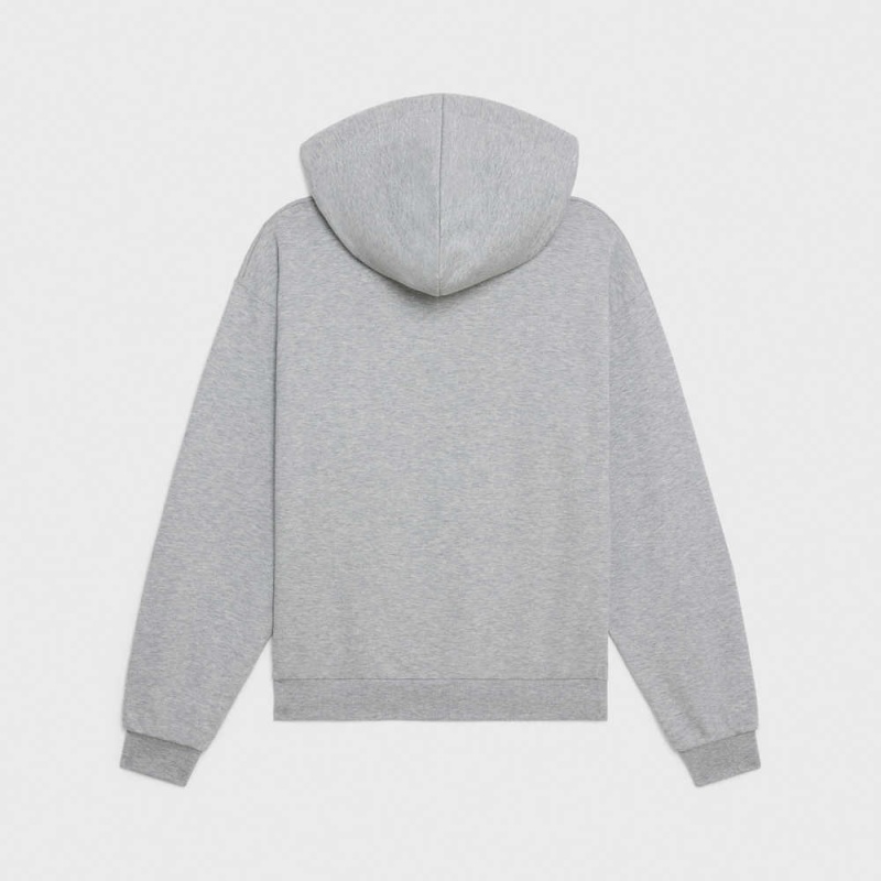 Celine LOOSE TRIOMPHE SWEATIN COTTON AND CASHMERE Sweatshirts GREY MELANGE | CL-592804