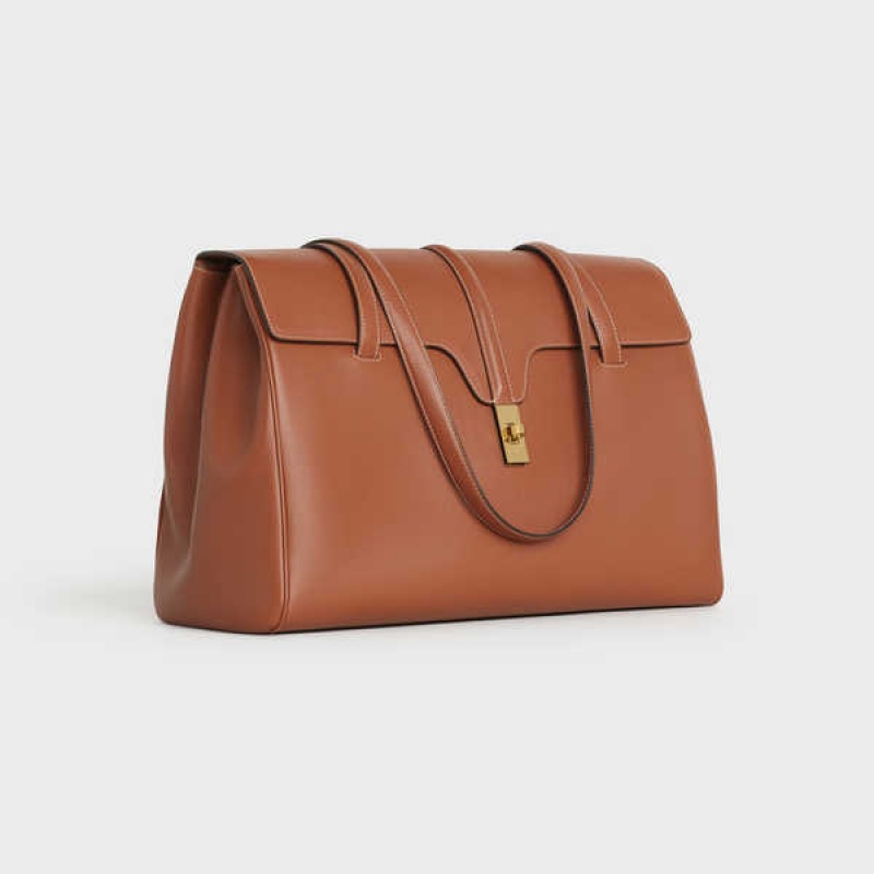 Celine Large Soft bag in Smooth Calfskin 16 Tan | CL-593266