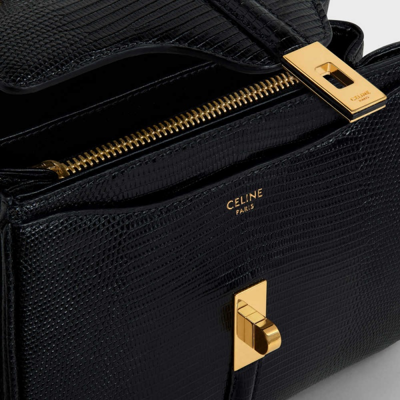 Celine MINI in Lizard 16 Black | CL-593271