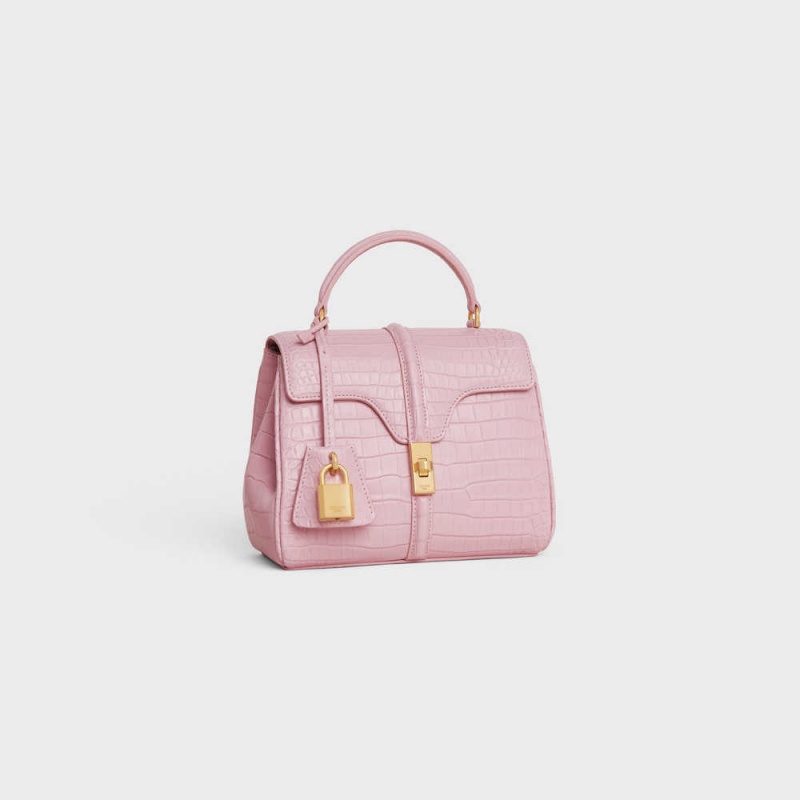 Celine MINI in porosus crocodile 16 Light Pink | CL-593274