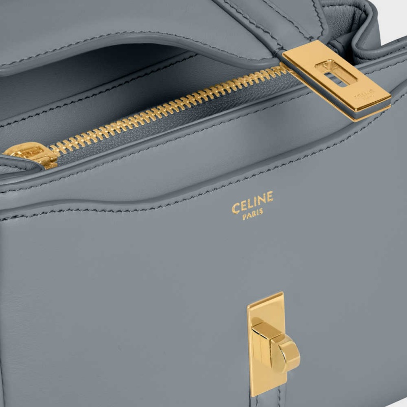 Celine MINI in satinated calfskin 16 Blue Grey | CL-593269