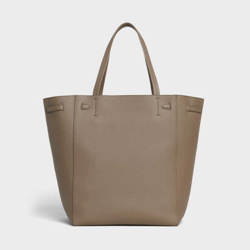 Celine Medium Phantom in soft grained calfskin Cabas Taupe | CL-593096