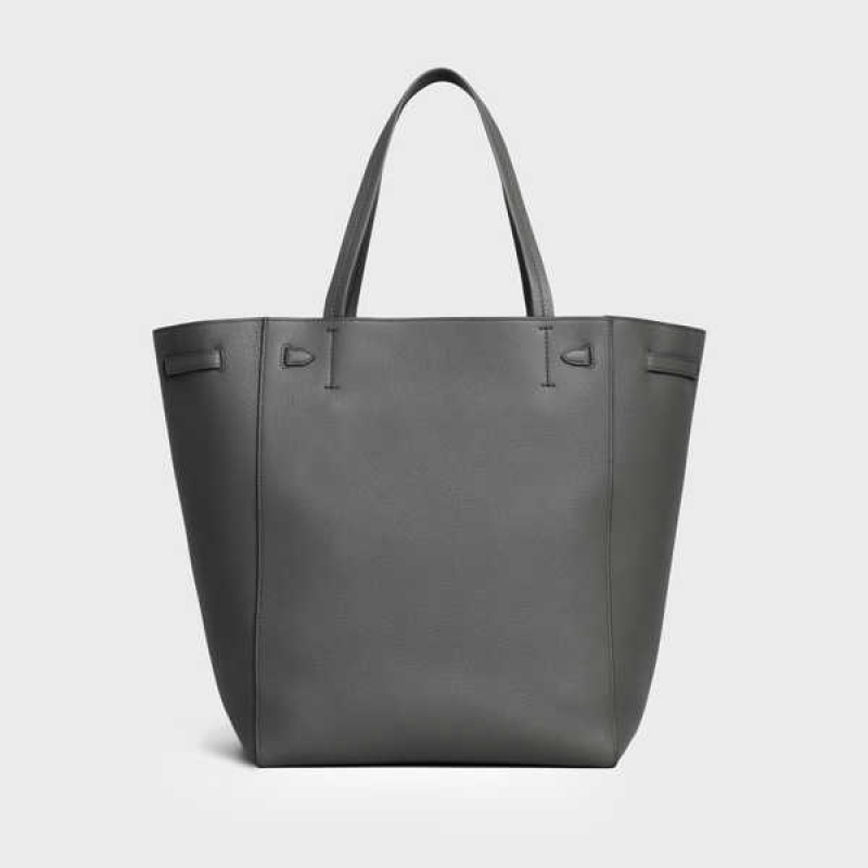 Celine Medium Phantom in soft grained calfskin Cabas Grey | CL-593095