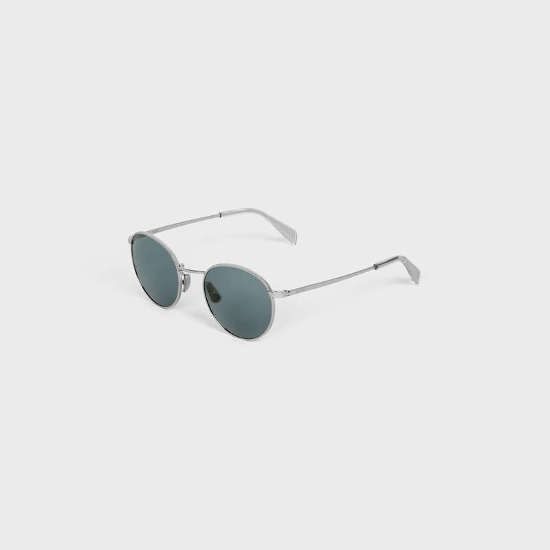 Celine Metal Frame 06 in Metal Sunglasses Silver / Blue | CL-591760