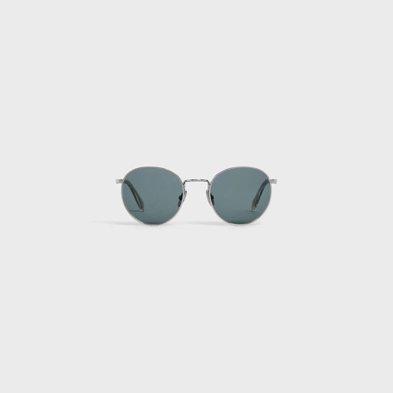 Celine Metal Frame 06 in Metal Sunglasses Silver / Blue | CL-591760