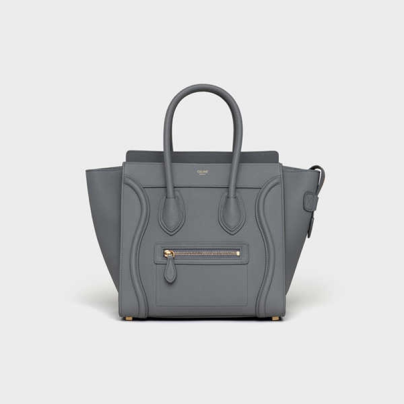 Celine Micro handbag in baby drummed calfskin Luggage Kohl | CL-593052