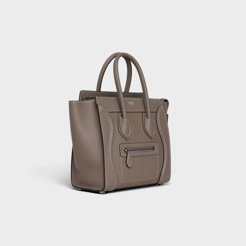 Celine Micro handbag in drummed calfskin Luggage Souris | CL-593053