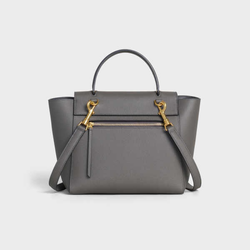 Celine Micro in grained calfskin Belt Bag Grey | CL-593062