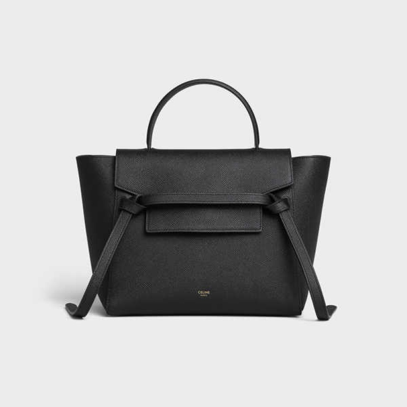 Celine Micro in grained calfskin Belt Bag Black | CL-593061