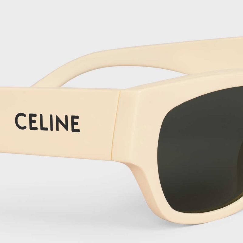 Celine Monochroms 01 in Acetate Sunglasses Vanilla | CL-592415