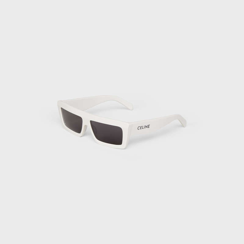 Celine Monochroms 02 in Acetate Sunglasses White | CL-591753