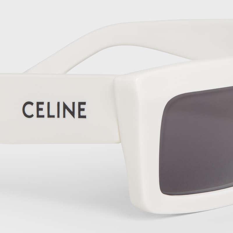 Celine Monochroms 02 in Acetate Sunglasses White | CL-591753