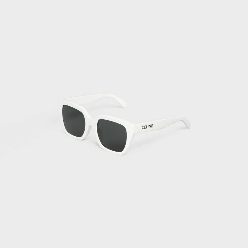 Celine Monochroms 03 in Acetate Sunglasses White | CL-592420