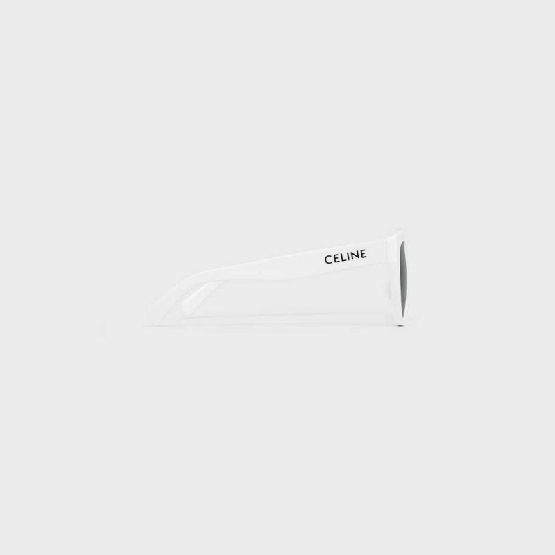 Celine Monochroms 03 in Acetate Sunglasses White | CL-592420