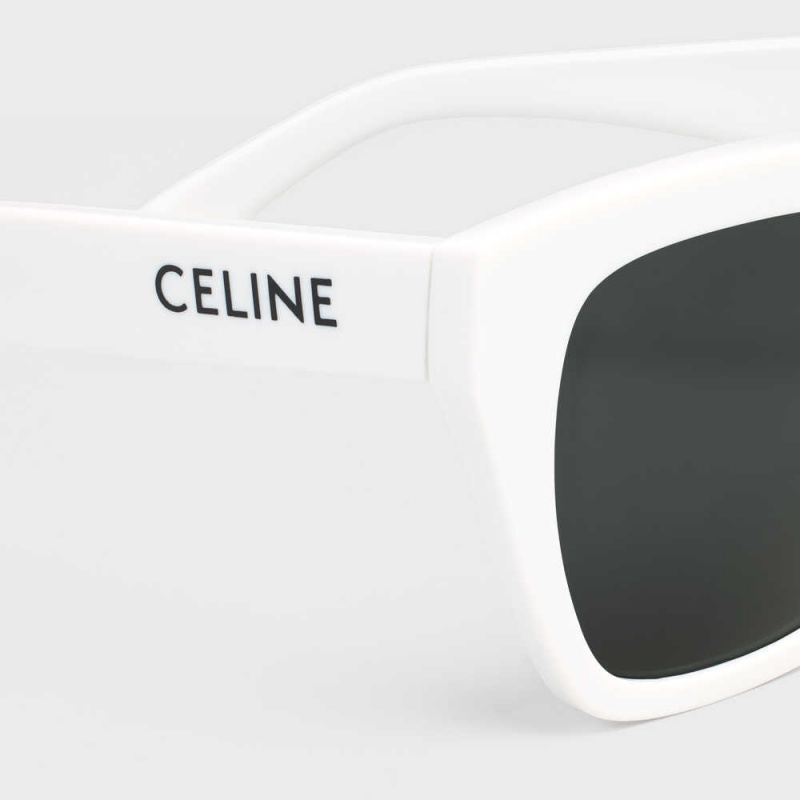 Celine Monochroms 03 in Acetate Sunglasses White | CL-592420