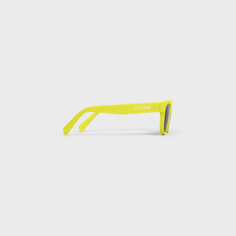 Celine Monochroms 05 in Acetate Sunglasses Neon Yellow | CL-591747