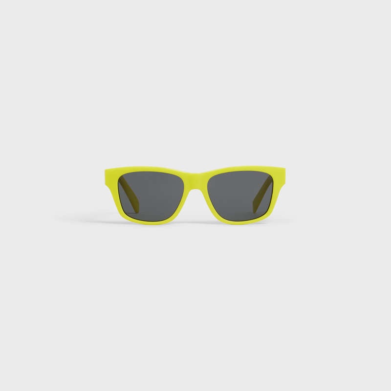 Celine Monochroms 05 in Acetate Sunglasses Neon Yellow | CL-591747