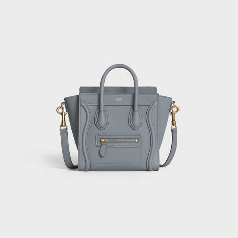 Celine Nano bag in baby drummed calfskin Luggage Kohl | CL-593048