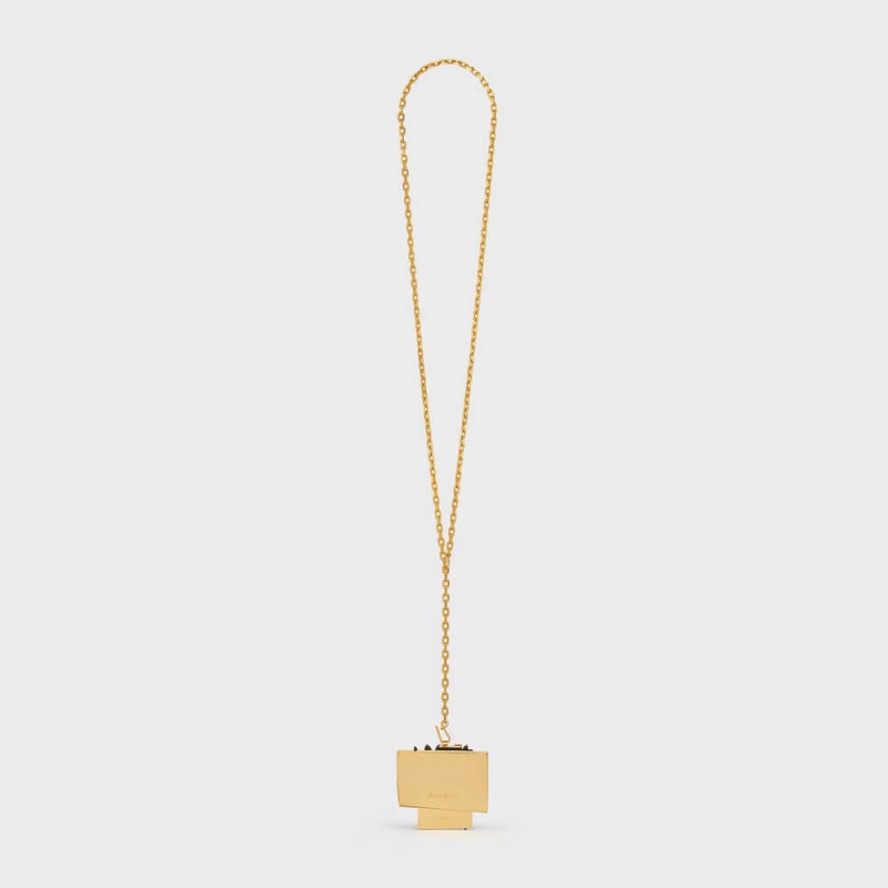 Celine Nevelson Project Vermeil and Oak Wood Necklaces Gold / Black | CL-592292