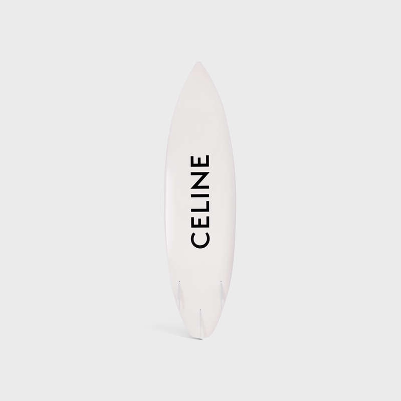 Celine SHORTBOARD with celine BLACK LOGO IN RESIN AND FIBERGLASS Lifestyle White / Black | CL-591681