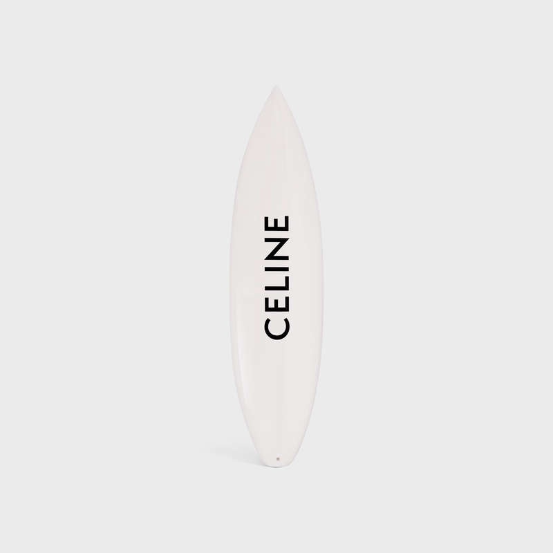 Celine SHORTBOARD with celine BLACK LOGO IN RESIN AND FIBERGLASS Lifestyle White / Black | CL-591681