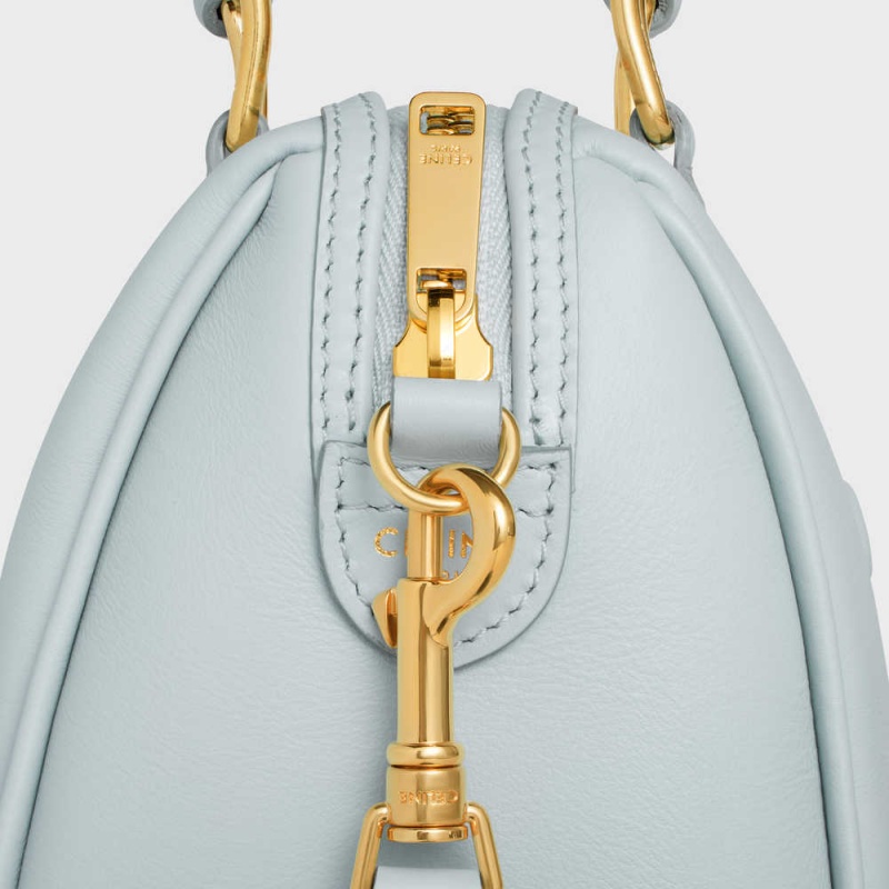 Celine SMALL BOSTON in Smooth Calfskin Cuir Triomphe Soft Blue | CL-593150