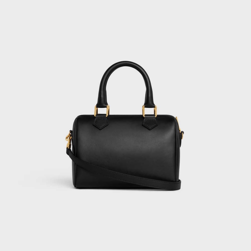 Celine SMALL BOSTON in Smooth Calfskin Cuir Triomphe Black | CL-593148