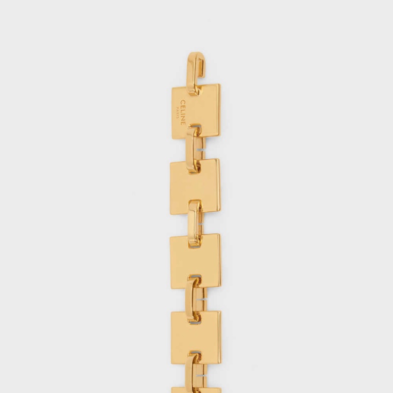 Celine SQUARE CHAIN in Brass Belts Gold | CL-592449