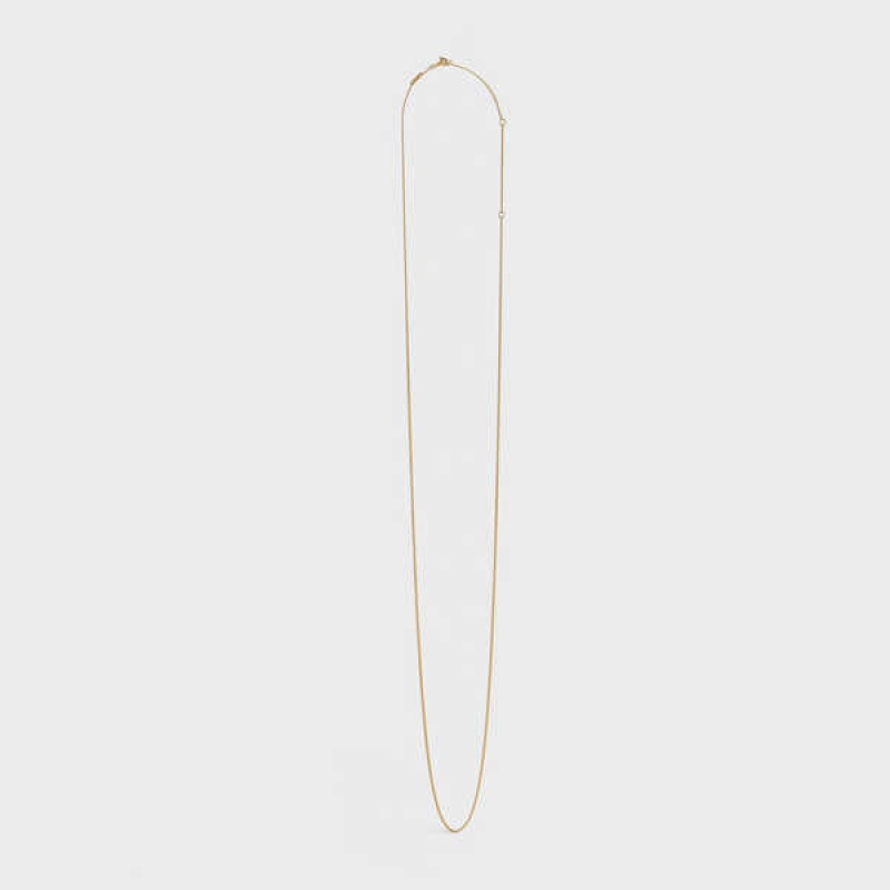 Celine Separables Chain in Brass with Gold Finish Necklaces Gold | CL-592262