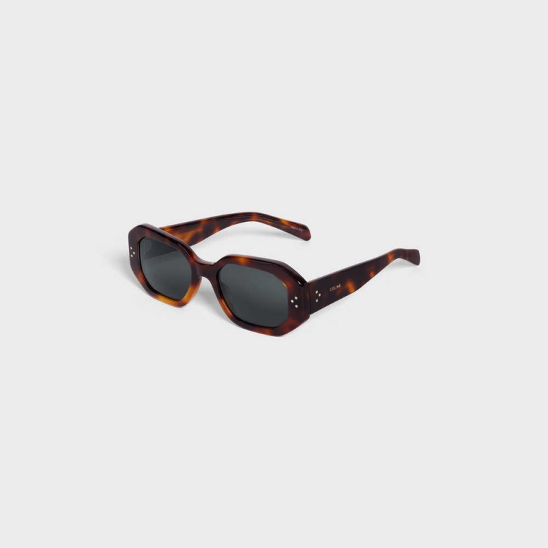 Celine Square S255 in Acetate Sunglasses Classic Havana | CL-592402