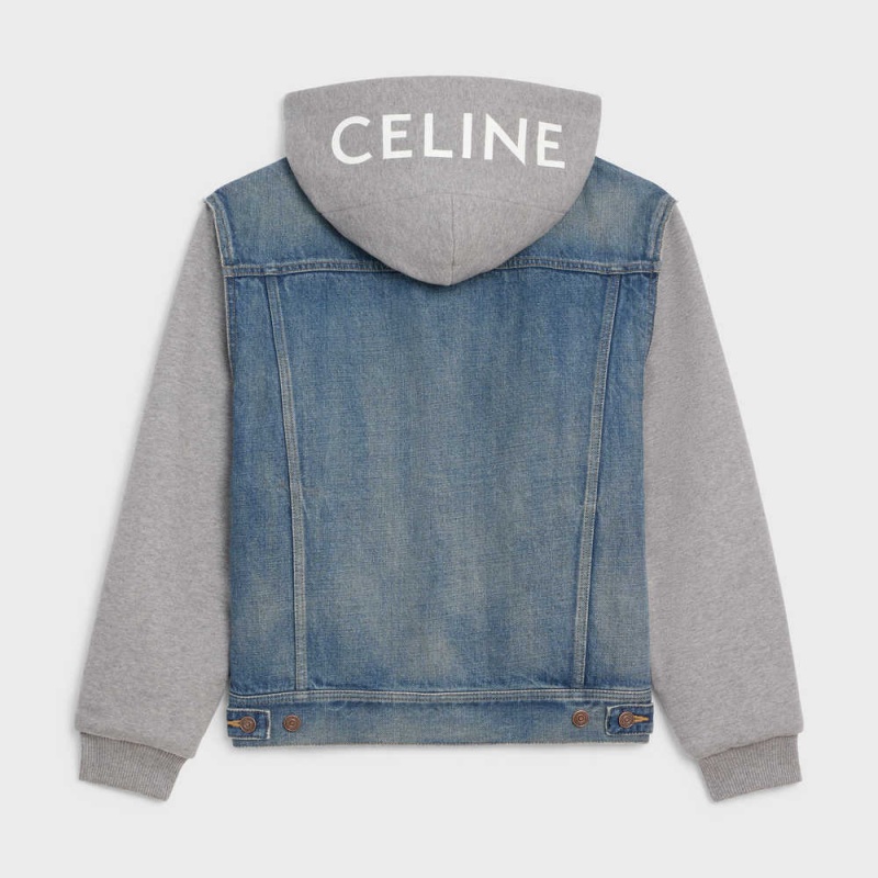 Celine TRUCKER IN UNION WASH DENIM Jackets UNION WASH | CL-592687