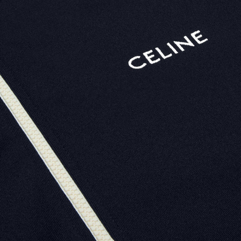 Celine Tracksuit in double face jersey Jackets BLEU ANCRE / OFF WHITE | CL-592674