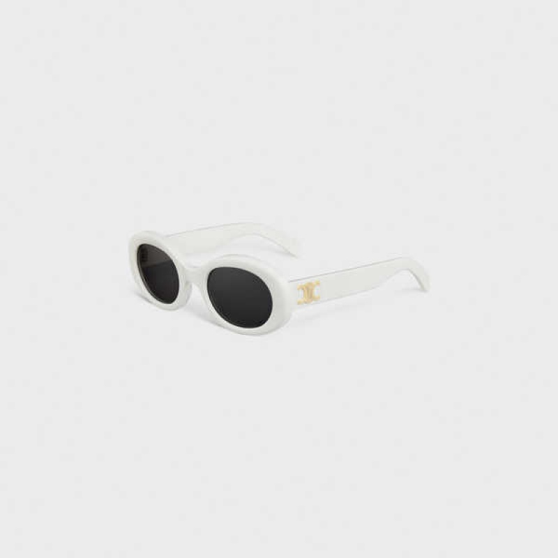 Celine Triomphe 01 in Acetate Sunglasses White | CL-592383