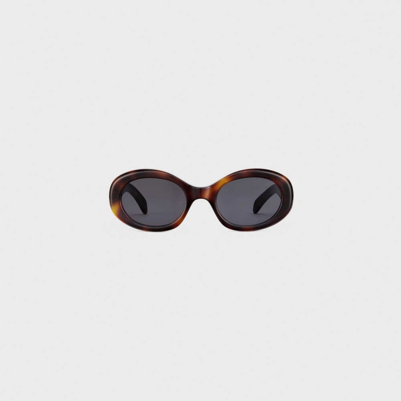 Celine Triomphe 01 in Acetate Sunglasses Blonde Havana | CL-592380