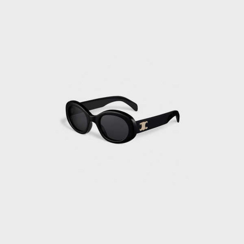 Celine Triomphe 01 in Acetate Sunglasses Black | CL-592379