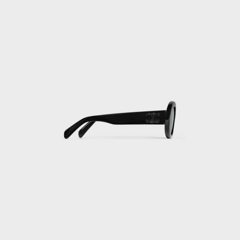 Celine Triomphe 01 in Acetate Sunglasses Black/Black | CL-592378