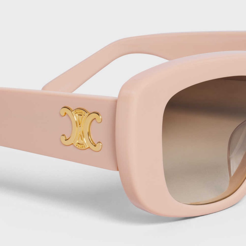 Celine Triomphe 04 in Acetate Sunglasses Nude | CL-592394