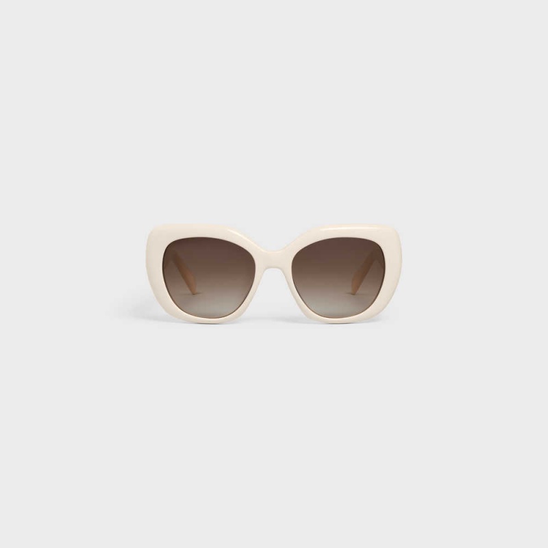 Celine Triomphe 06 in Acetate Sunglasses Ivory | CL-592407