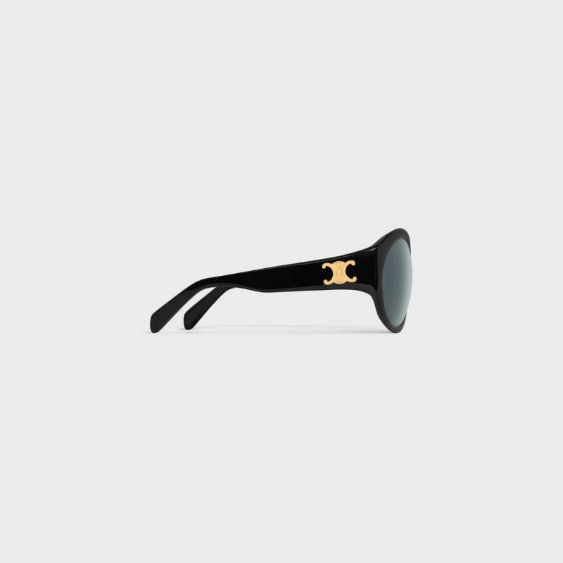 Celine Triomphe 11 in Acetate Sunglasses Black | CL-592372