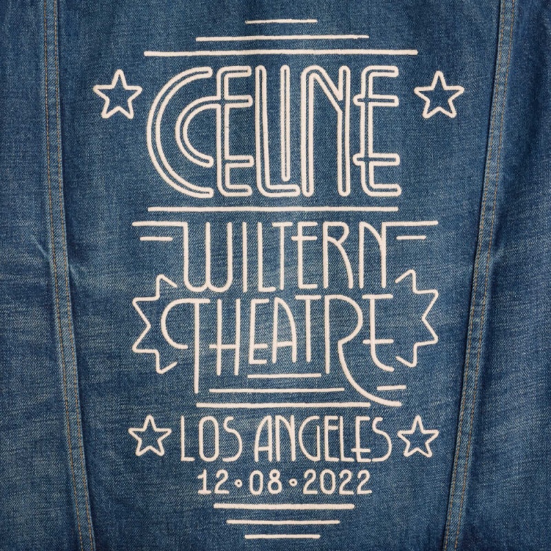 Celine Trucker in dark union wash denim Jackets DARK UNION WASH | CL-592633