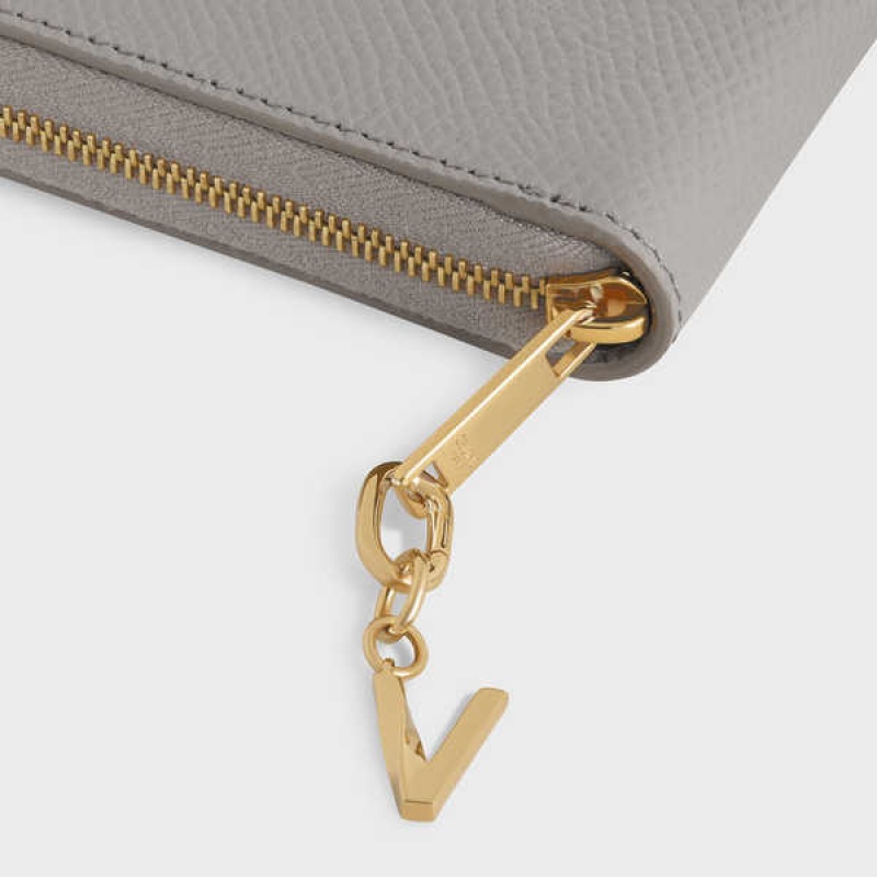 Celine V CHARM in Brass Leather Goods Accessories Gold | CL-592941