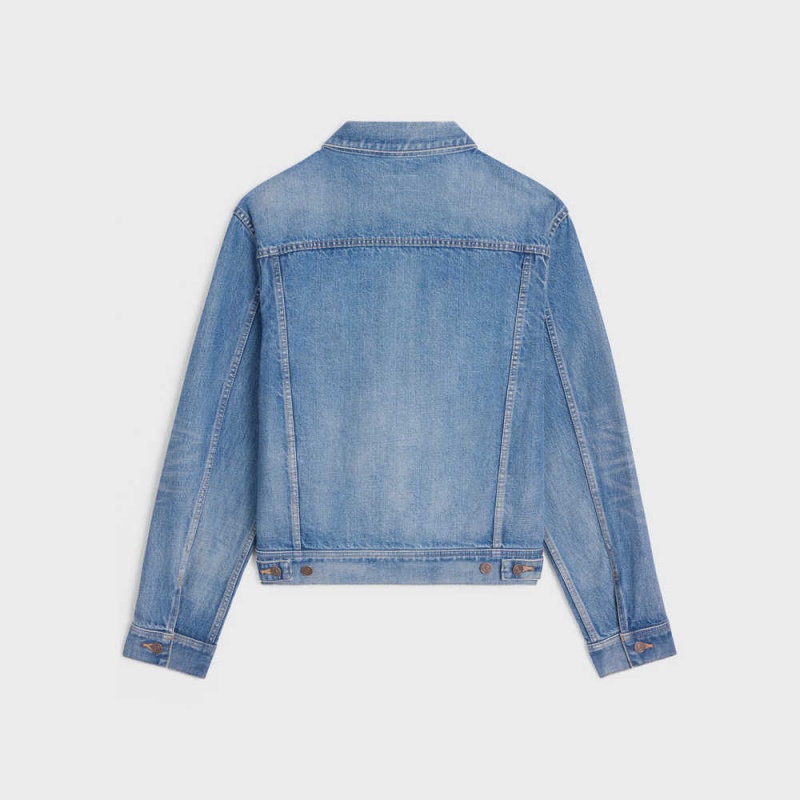 Celine V-shaped trucker in pismo wash denim Jackets PISMO WASH | CL-592689