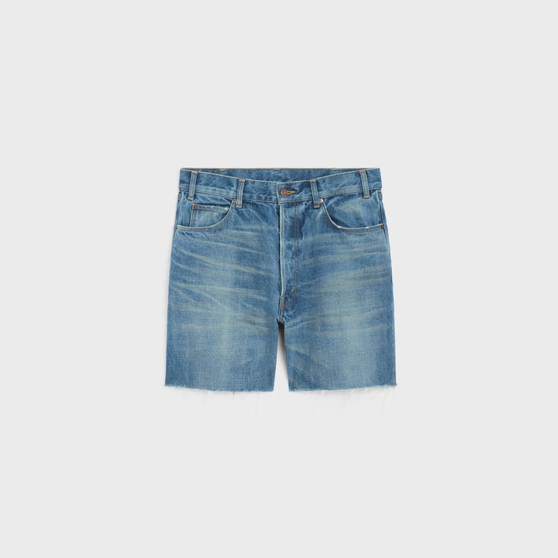 Celine WESLEY IN UNION WASH DENIM Shorts VINTAGE UNION WASH | CL-592072