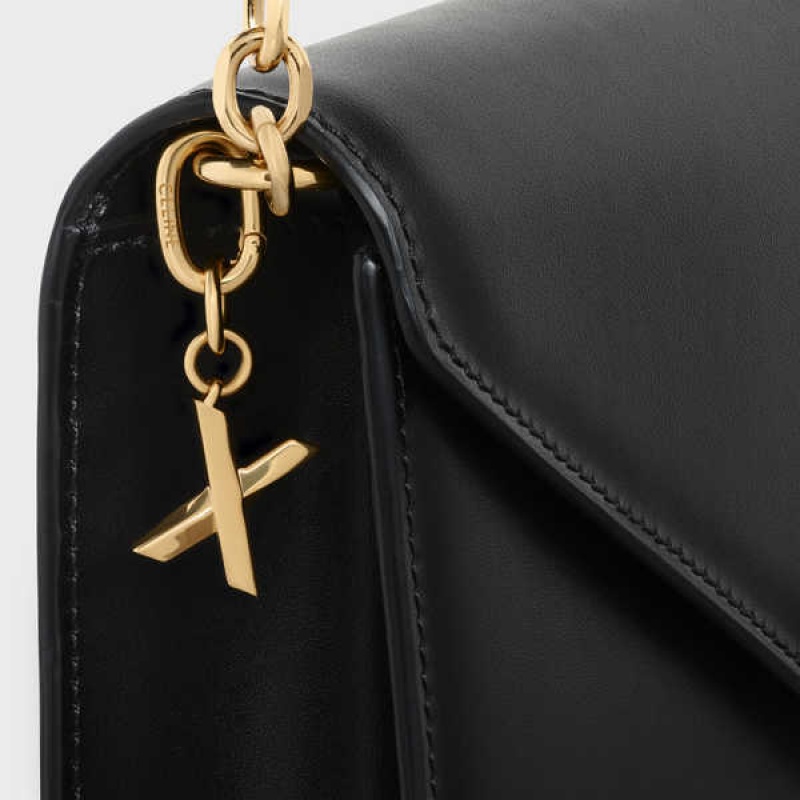 Celine X CHARM in Brass Leather Goods Accessories Gold | CL-592943