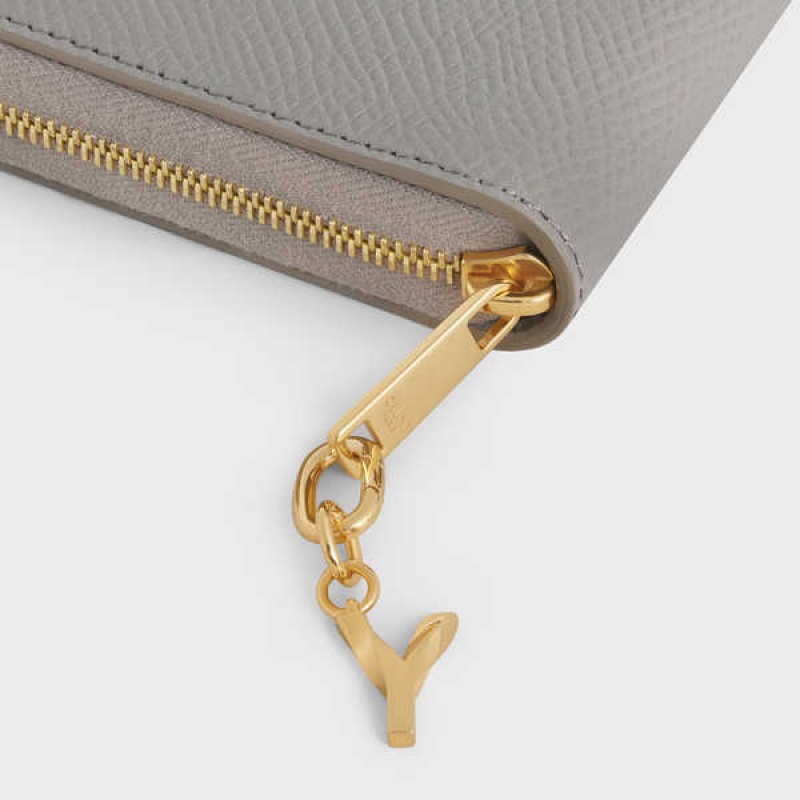 Celine Y CHARM in Brass Leather Goods Accessories Gold | CL-592944