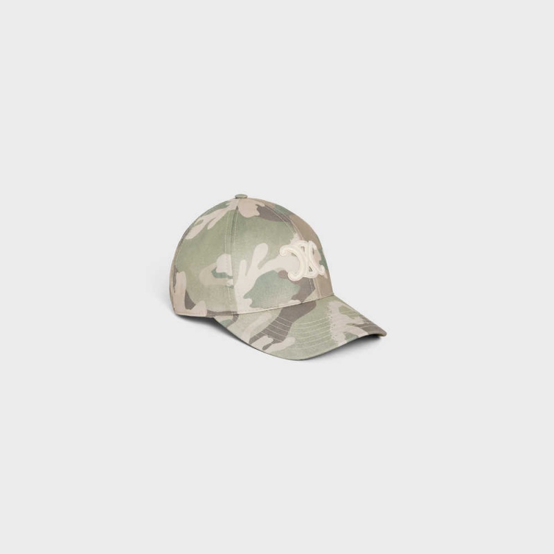 Celine baseball in camouflage cotton Cap Camo Clair | CL-592360