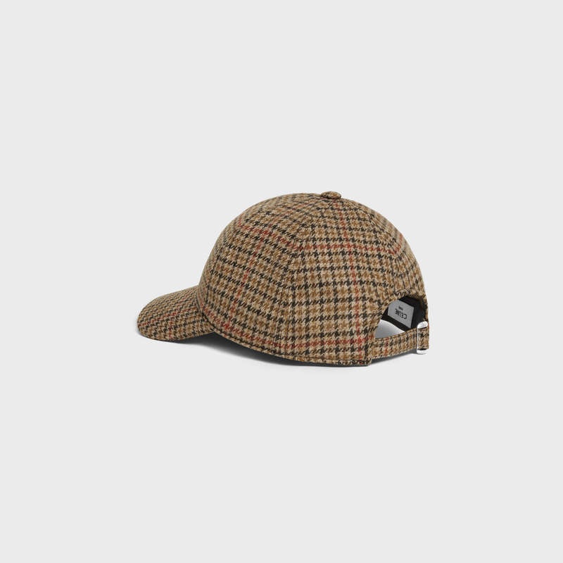 Celine baseball in wool Cap Camel / Brick | CL-591692