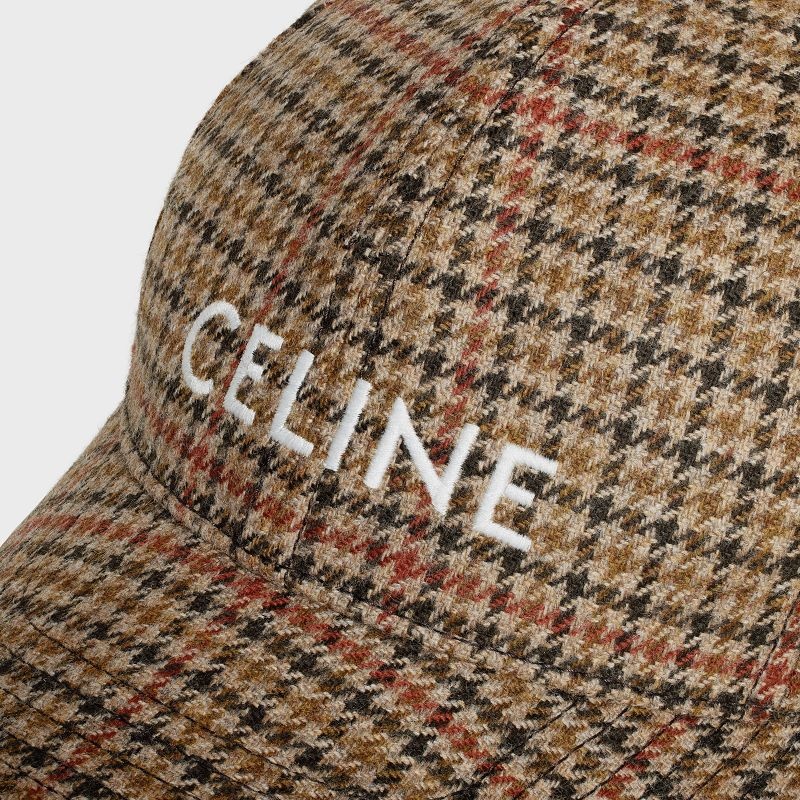 Celine baseball in wool Cap Camel / Brick | CL-591692