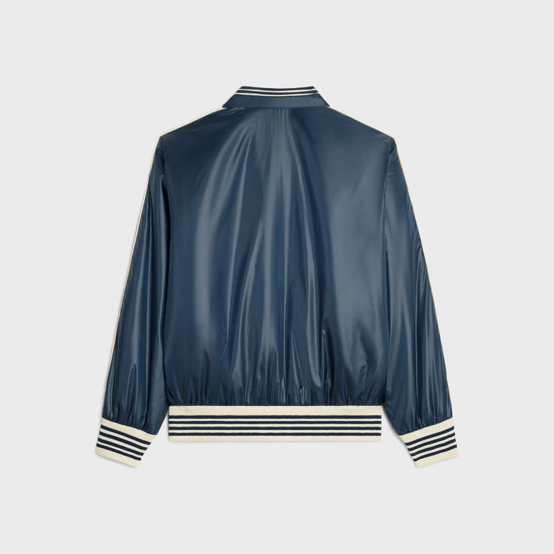 Celine blouson in lightweight nylon Blousons Navy | CL-591960