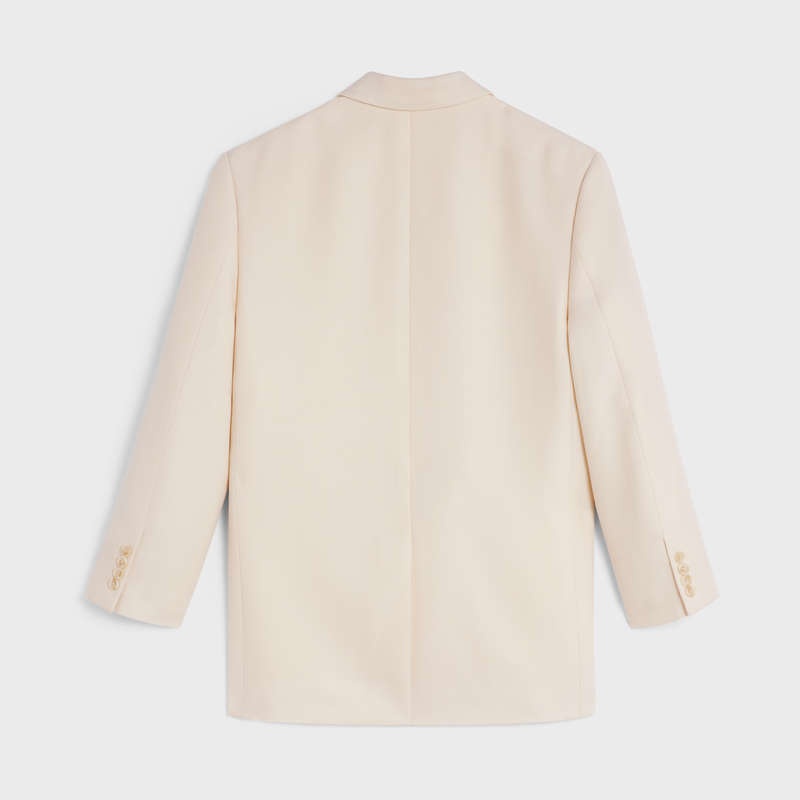 Celine boxy in mohair wool Jackets Off White | CL-592001